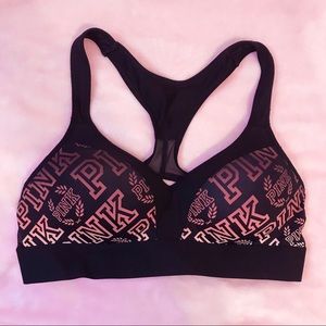 Victoria’s Secret PINK Black Sports Bra Size S
